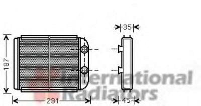 VAN WEZEL 59006132 -  Теплообменник, отопление салона